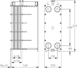 Пластинчатый разборный теплообменник SWEP GX-205N
