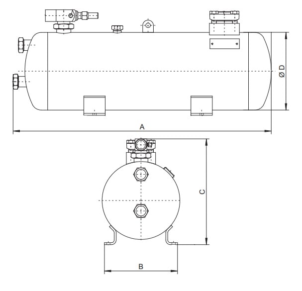 Кожухотрубный теплообменник BITZER F1602K