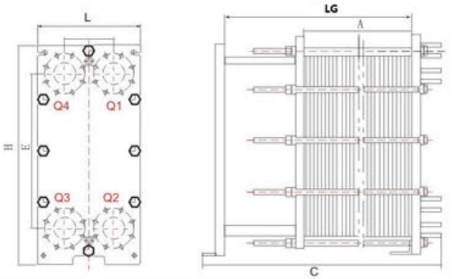 Пластинчатый теплообменник BOWA MH100B 