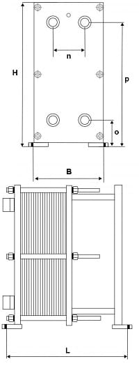 Чертёж теплообменника Sigma M13